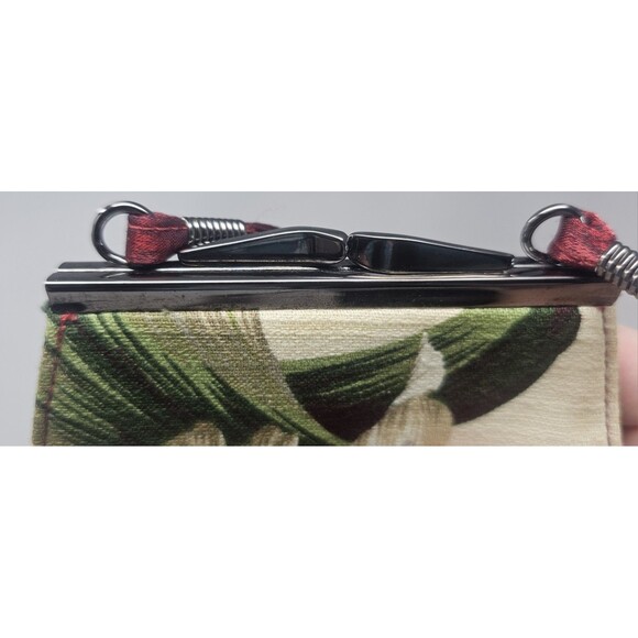 Hawaiian Floral Orchid Multicolor 8.5x5" Beaded Purse Crossbody Shoulder Bag - Picture 4 of 14